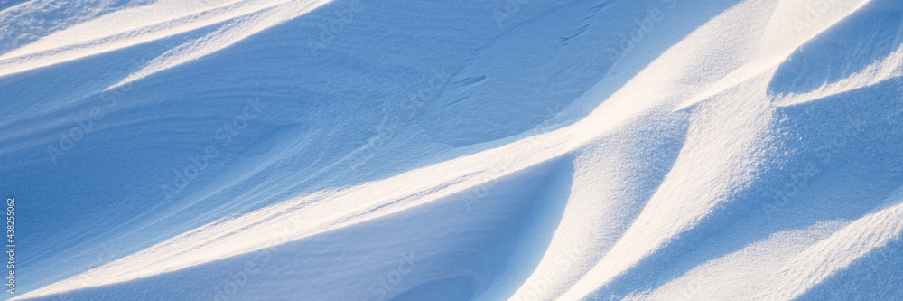 Wind Patterns Ridges Snow texture. Wind sculpted patterns on snow surface. Wind in the ...