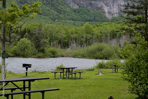 bench on the lake