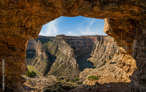 Bighorn Canyon National Recreation Area - Natural arch at Devil's Canyon Overlook area in Montana