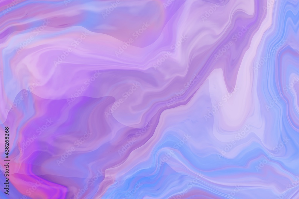 Fototapeta premium Violet flowing liquid waves abstract motion blurred background.