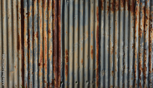 corrugated iron fence background