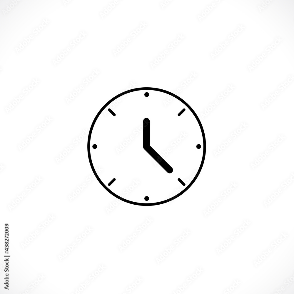 Clock icon. Clock Time symbol flat style. design web site icon, logo, app, UI. Illustration - Vector. EPS10. Clock icon. Clock Time symbol flat style. design web site icon, logo, app, UI. Illustration - Vector. EPS10.