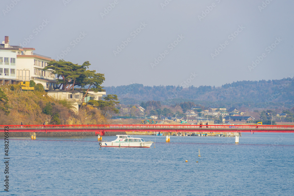 Obraz premium 日本三景松島の福浦橋