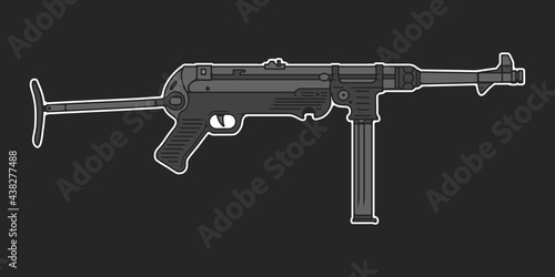 MP-40 German submachine gun