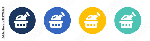 Observatory icons set in different. Telescope vector illustration isolated on white. 