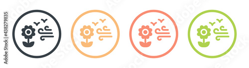 Spring season icon vector illustration.