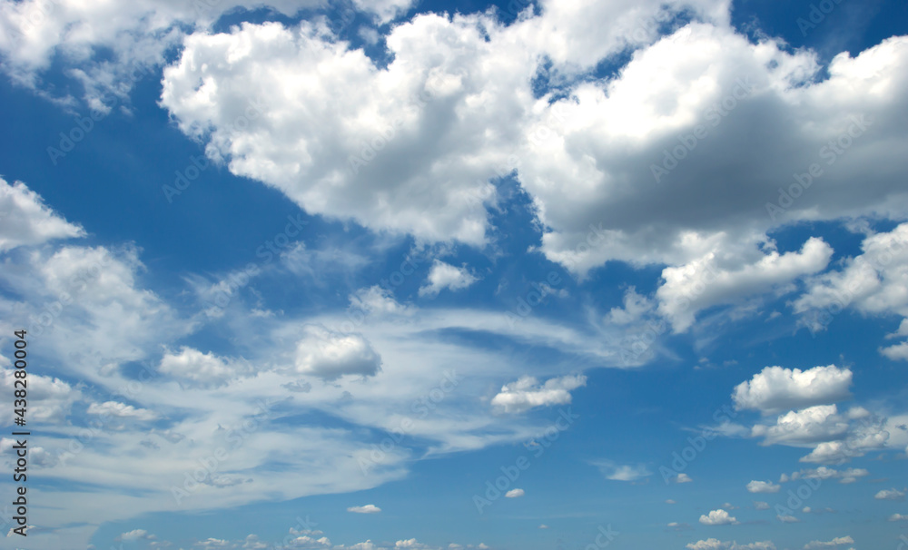 Fototapeta premium blue sky High angle air background