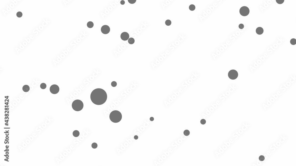 白い背景 10秒×3色 ドットのシェイプアニメーション 白い背景 10秒×3色 ドットのシェイプアニメーション