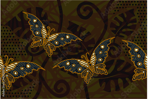 Indonesian batik motifs with very distinctive patterns. exclusive backgrounds. Vector Eps 10 © Niyaska