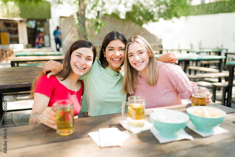 Gorgeous women enjoying their company Gorgeous women enjoying their company