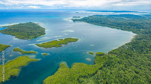 Islands and islets in the South-east of Choiseul province, Solomon Islands. © gshakwon