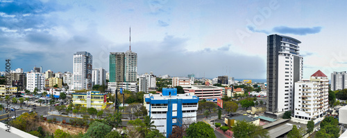 panorama of the city Santo Domingo Dominican Republic