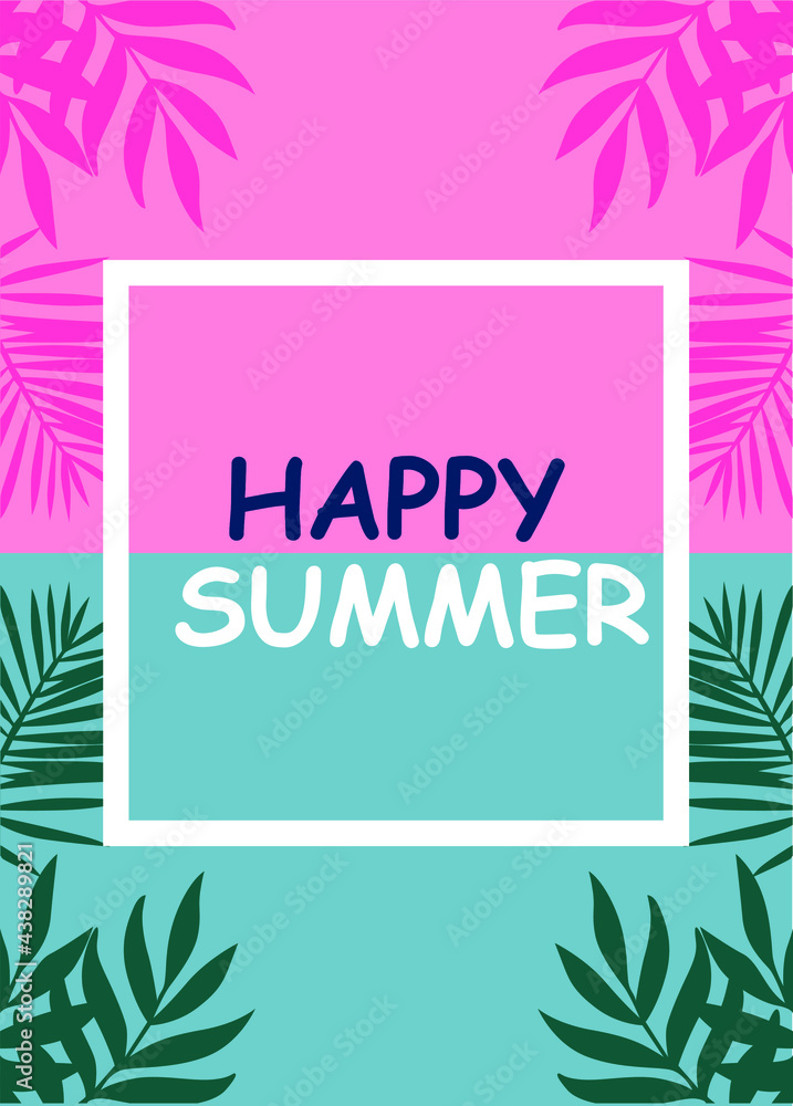 Obraz premium happy summer holidays with natural background