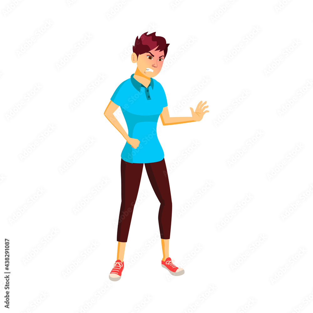 angry young woman shouting on pet cartoon vector. angry young woman shouting on pet character. isolated flat cartoon illustration angry young woman shouting on pet cartoon vector. angry young woman shouting on pet character. isolated flat cartoon illustration
