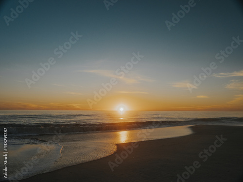 Sunset on the beach