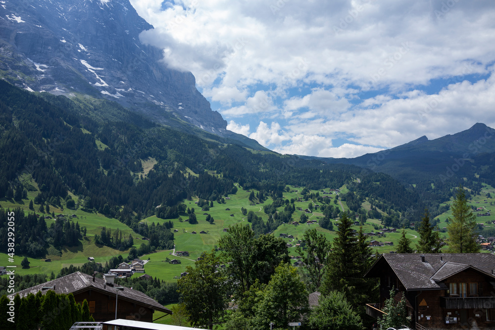 Scenic of Grindelwald .