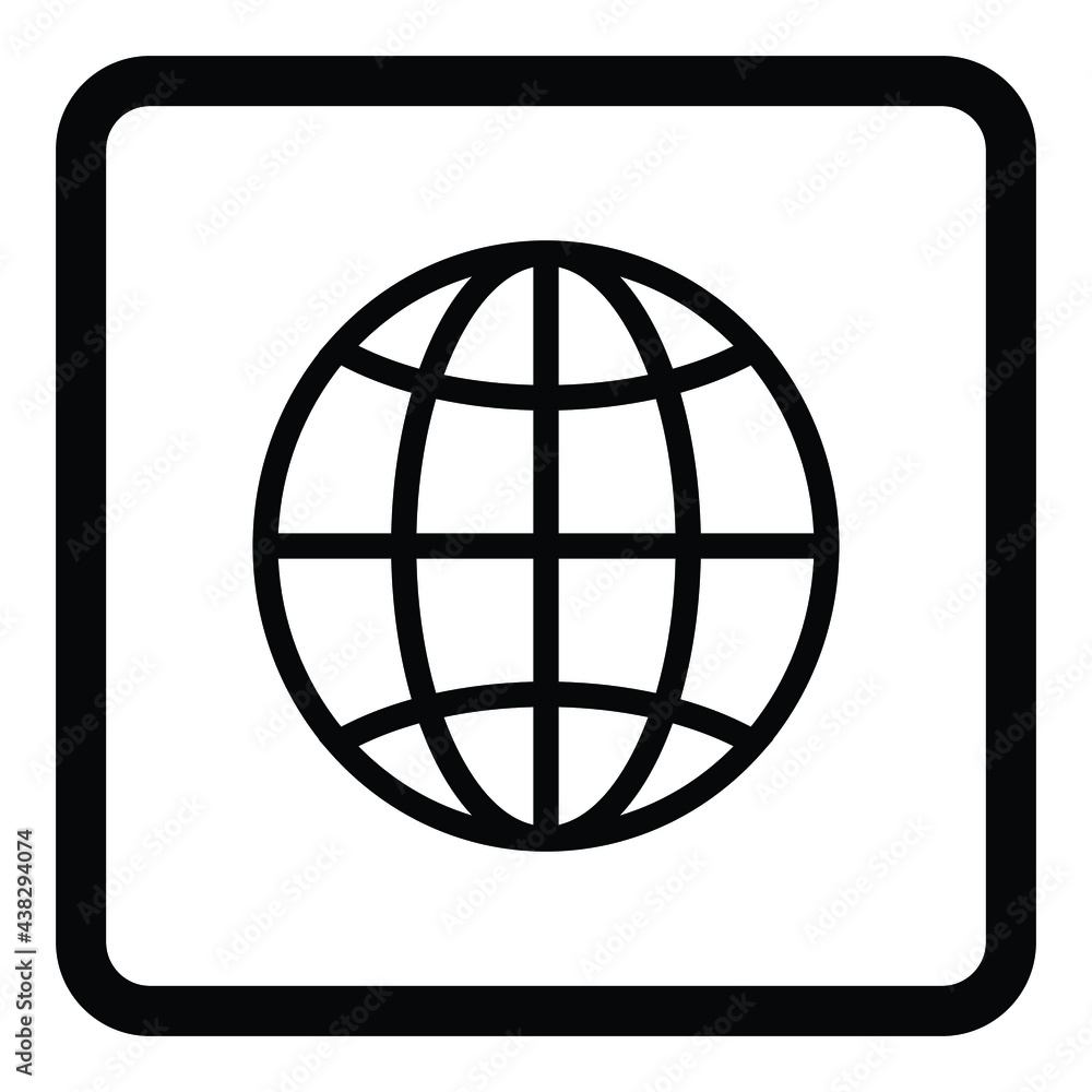 globe icon symbol globe icon symbol