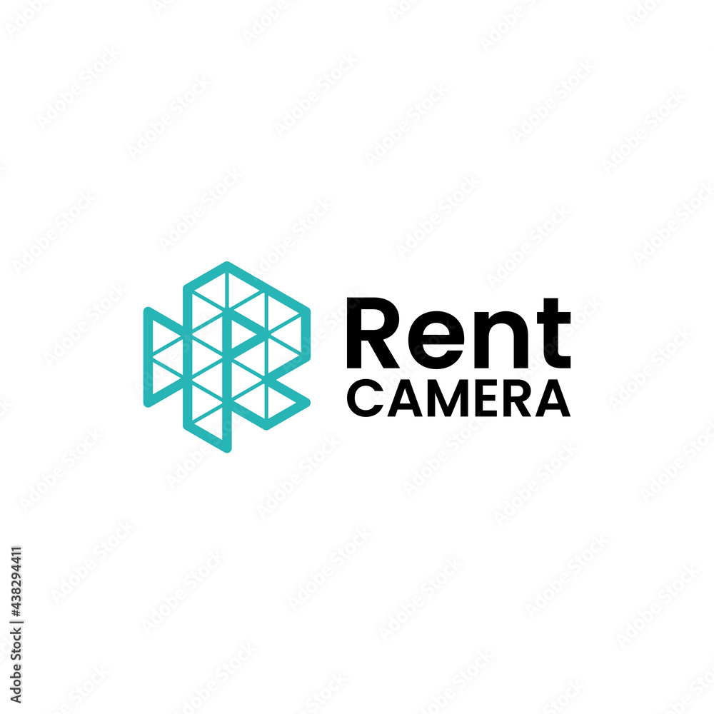 simple logo for camera rental and video content creation simple logo for camera rental and video content creation