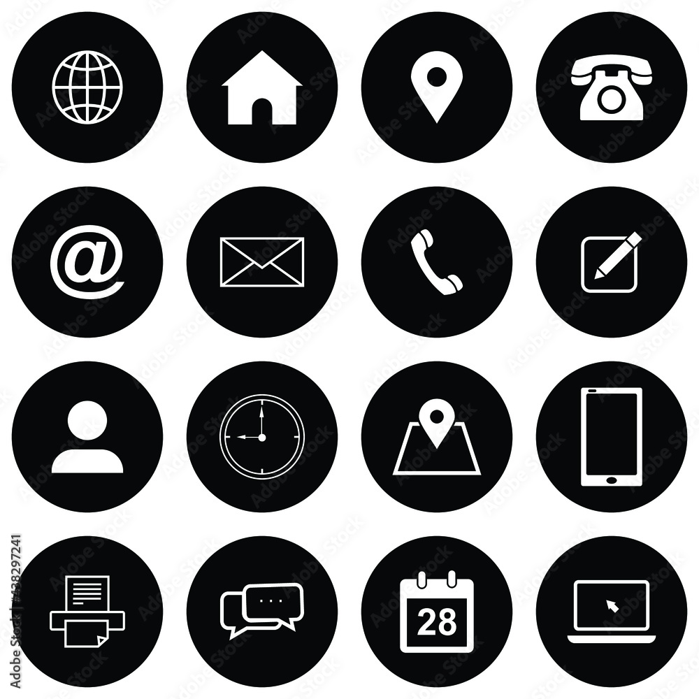 icons for web and mobile applications icons for web and mobile applications