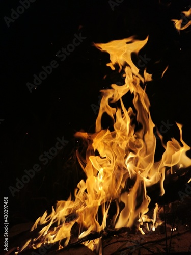 fire in the dark