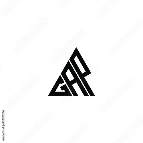 G A P letter logo abstract creative design. G A P unique design