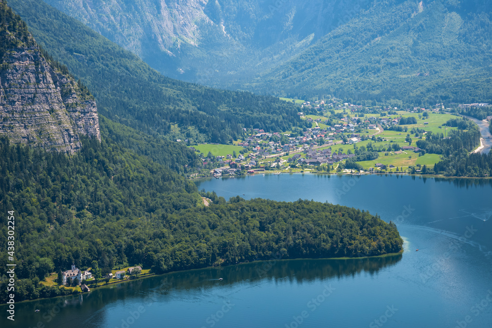 beauty in nature - Alpine scenery and lake Hallstatt in Austrian Alps, Salzkammergut region, Austria