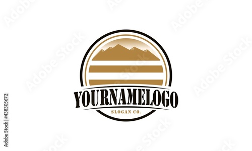 desert logo designs and inspirations logo vektor