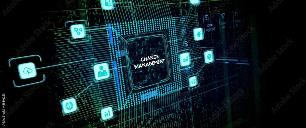 CHANGE MANAGEMENT, business concept. Business, Technology, Internet and network concept. CHANGE MANAGEMENT, business concept. Business, Technology, Internet and network concept.