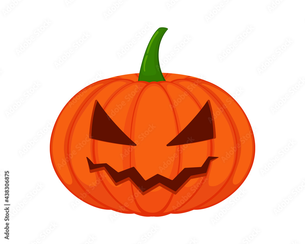 Vector illustration of pumpkin for halloween in cartoon style. Isolated on white background. Evil Pumpkin
Vector illustration of pumpkin for halloween in cartoon style. Isolated on white background. Evil Pumpkin