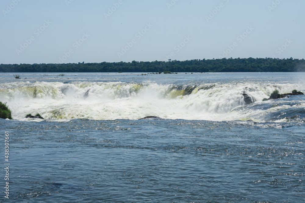 Devil's Throat seen from behind, Iguazu Falls, Argentina. Devil's Throat seen from behind, Iguazu Falls, Argentina.
