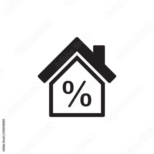 real estate icon vector, home sale icon