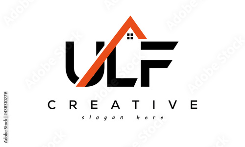 initial ULF letters real estate construction logo vector photo