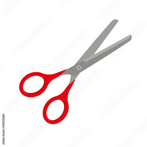 Scissors isolated on white background. Vector illustration