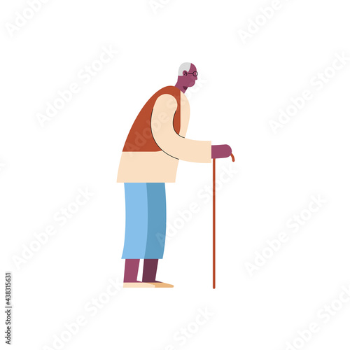 old man walking