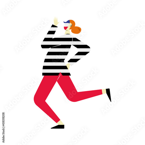 female french mime