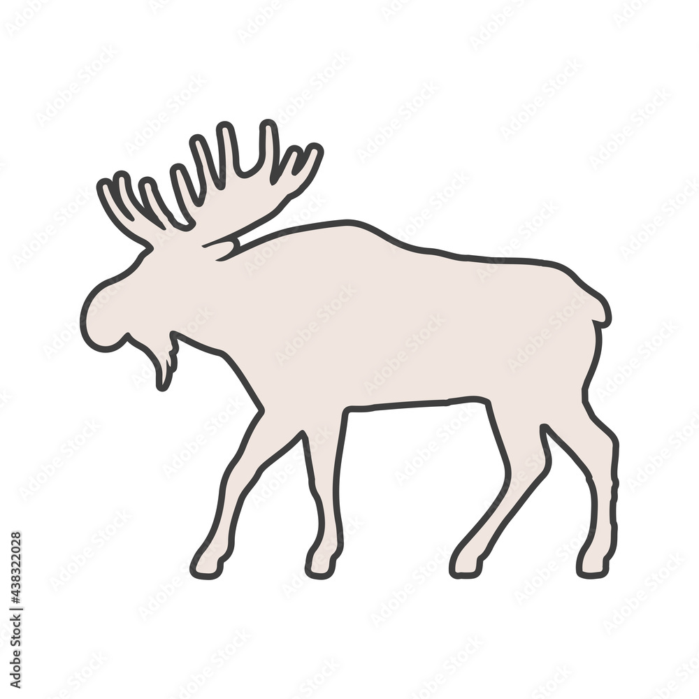 moose animal silhouette