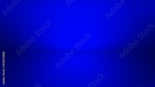 abstract blue background. gradient color studio display room with blank space and lighting effect for product presentation or modern decorative graphic design