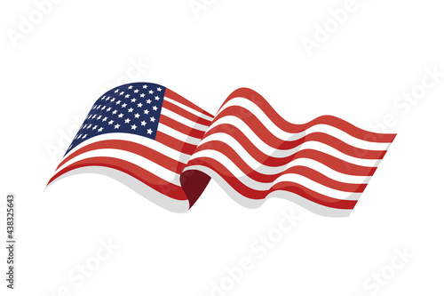 usa flag waving