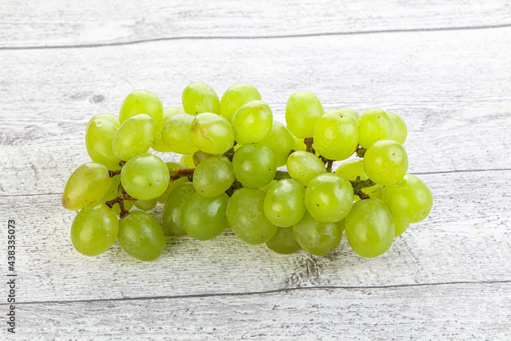 Ripe sweet green grape branch Ripe sweet green grape branch