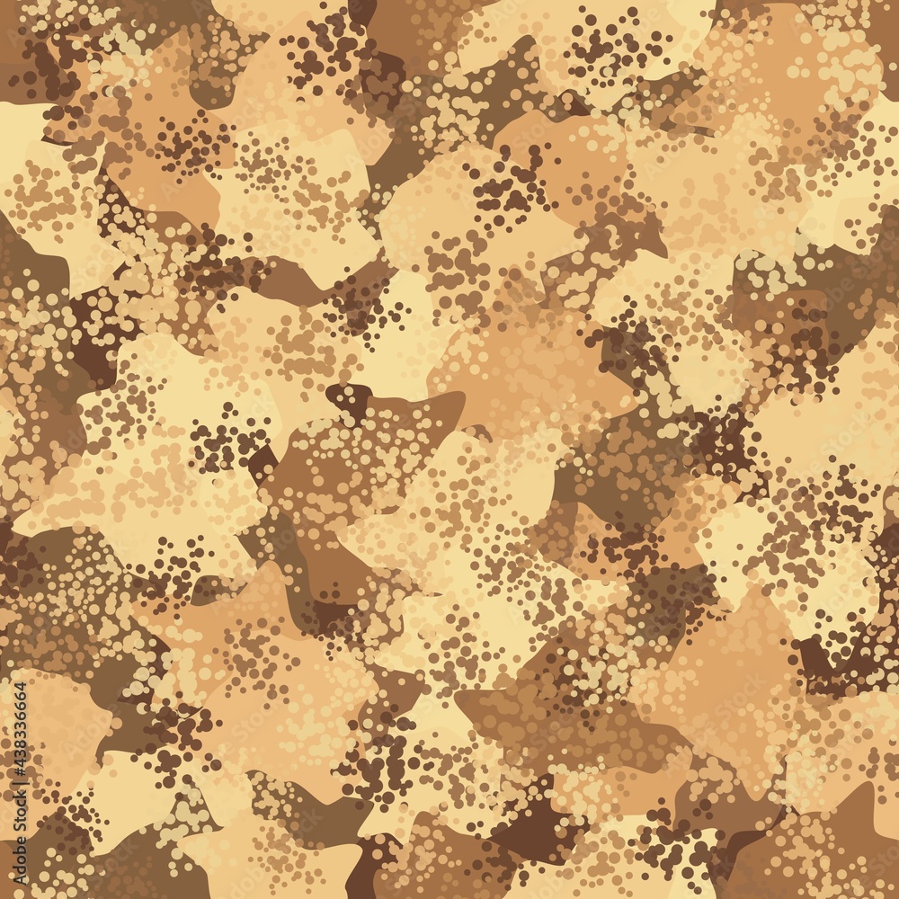 Desert Seamless Camo Graphic Print. Autumn Camouflage Seamless Pattern Desert Seamless Camo Graphic Print. Autumn Camouflage Seamless Pattern