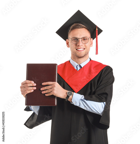 Male graduating student wit...