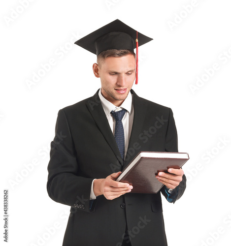 Male graduating student wit...