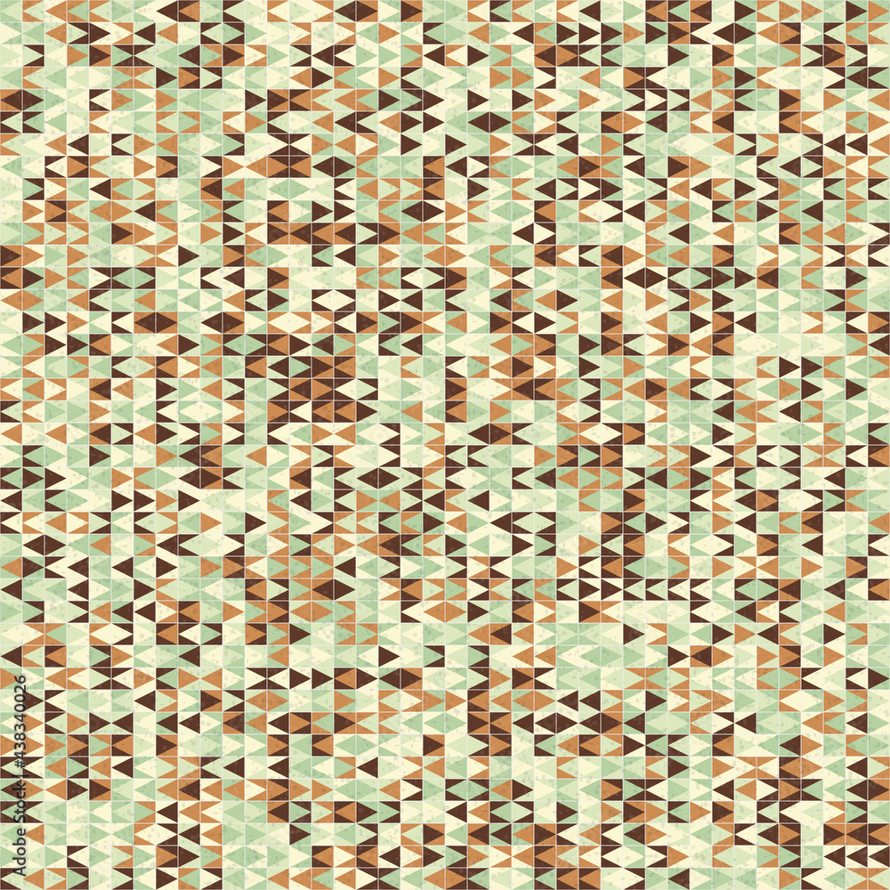 Fototapeta premium Abstract Geometric Pattern generative computational art illustration