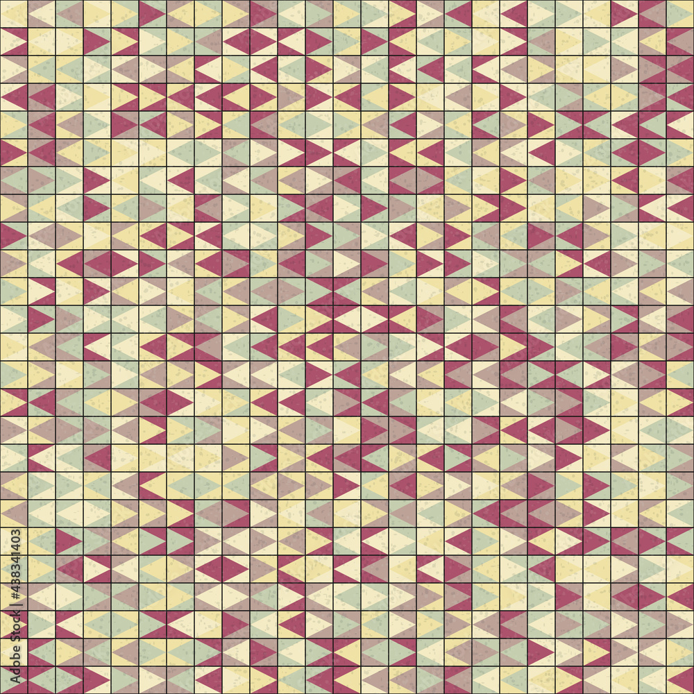 Fototapeta premium Abstract Geometric Pattern generative computational art illustration