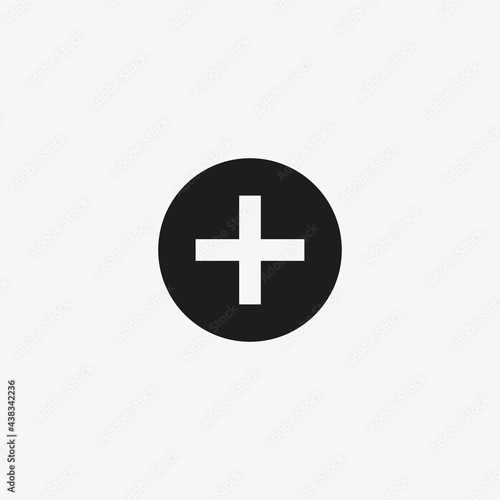 Add button icon for website and apps UI design. Plus sign for medical, healthcare, app development concepts. Add button icon for website and apps UI design. Plus sign for medical, healthcare, app development concepts.