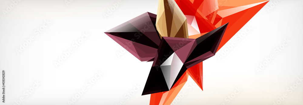 Vector 3d triangles and pyramids abstract background for business or technology presentations, internet posters or web brochure covers Vector 3d triangles and pyramids abstract background for business or technology presentations, internet posters or web brochure covers