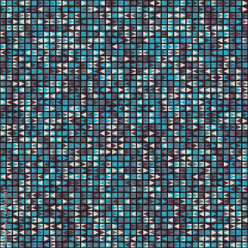Fototapeta premium Abstract Geometric Pattern generative computational art illustration