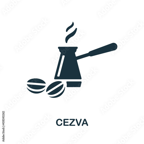 Cezva icon. Monochrome simple element from fortune teller collection. Creative Cezva icon for web design, templates, infographics and more