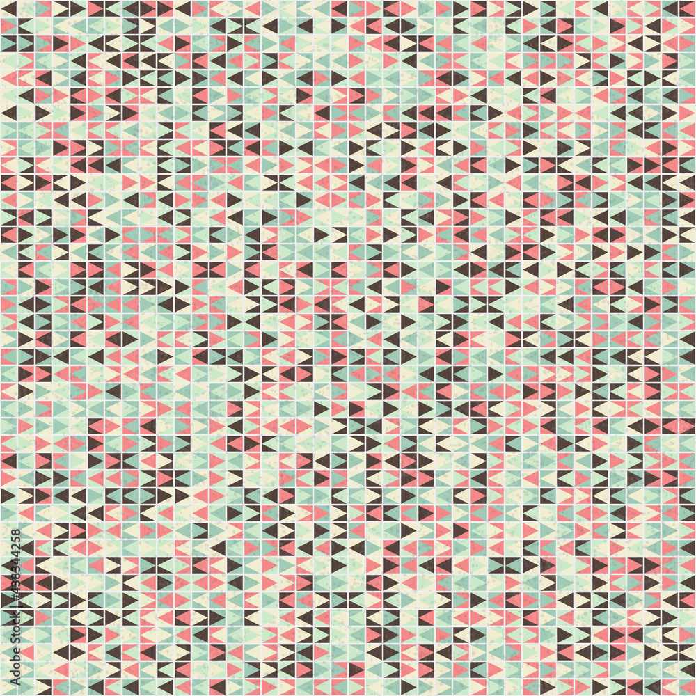 Fototapeta premium Abstract Geometric Pattern generative computational art illustration