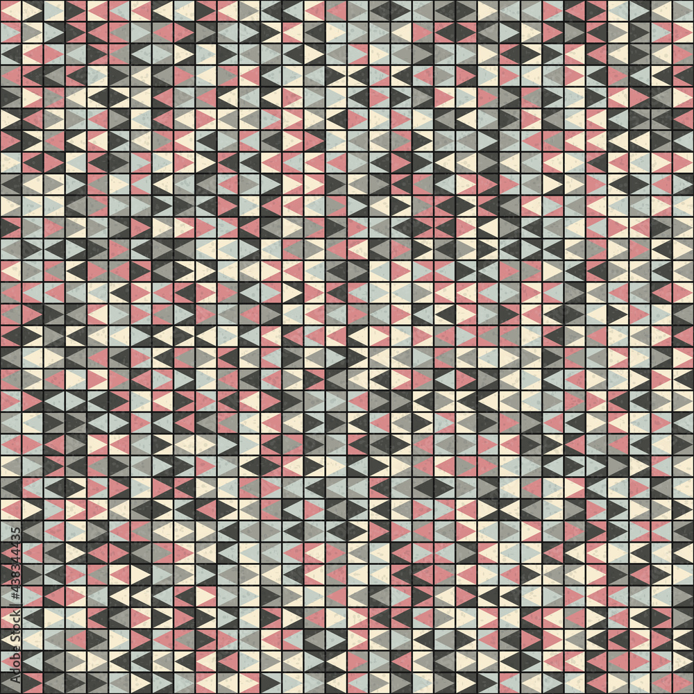 Fototapeta premium Abstract Geometric Pattern generative computational art illustration